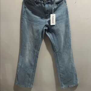 Women's Light Blue Wide Leg Jeans